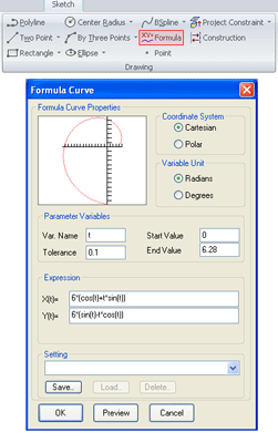 2D Formula Curve Capability