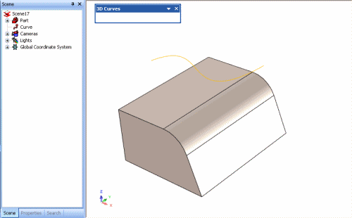 Project 3D Curves To Multiple Surfaces Example