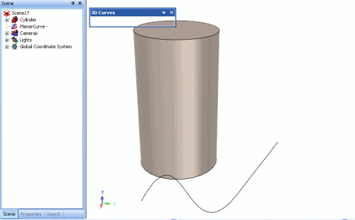 Wrap 3D Curve Example