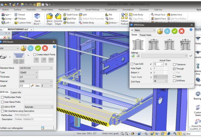 Productivity Tools for Fabricators to Reduce Design Time with IronCAD Mechanical - mechanical