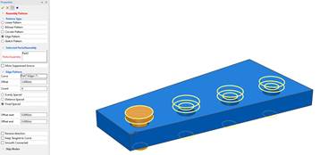 A blue block with gold coins Description automatically generated